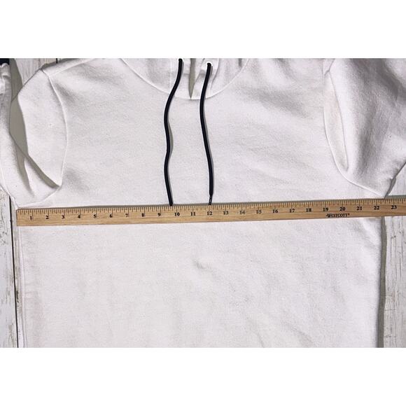 Nautica White & Navy Blue Striped Hoodie Large - Picture 4 of 7